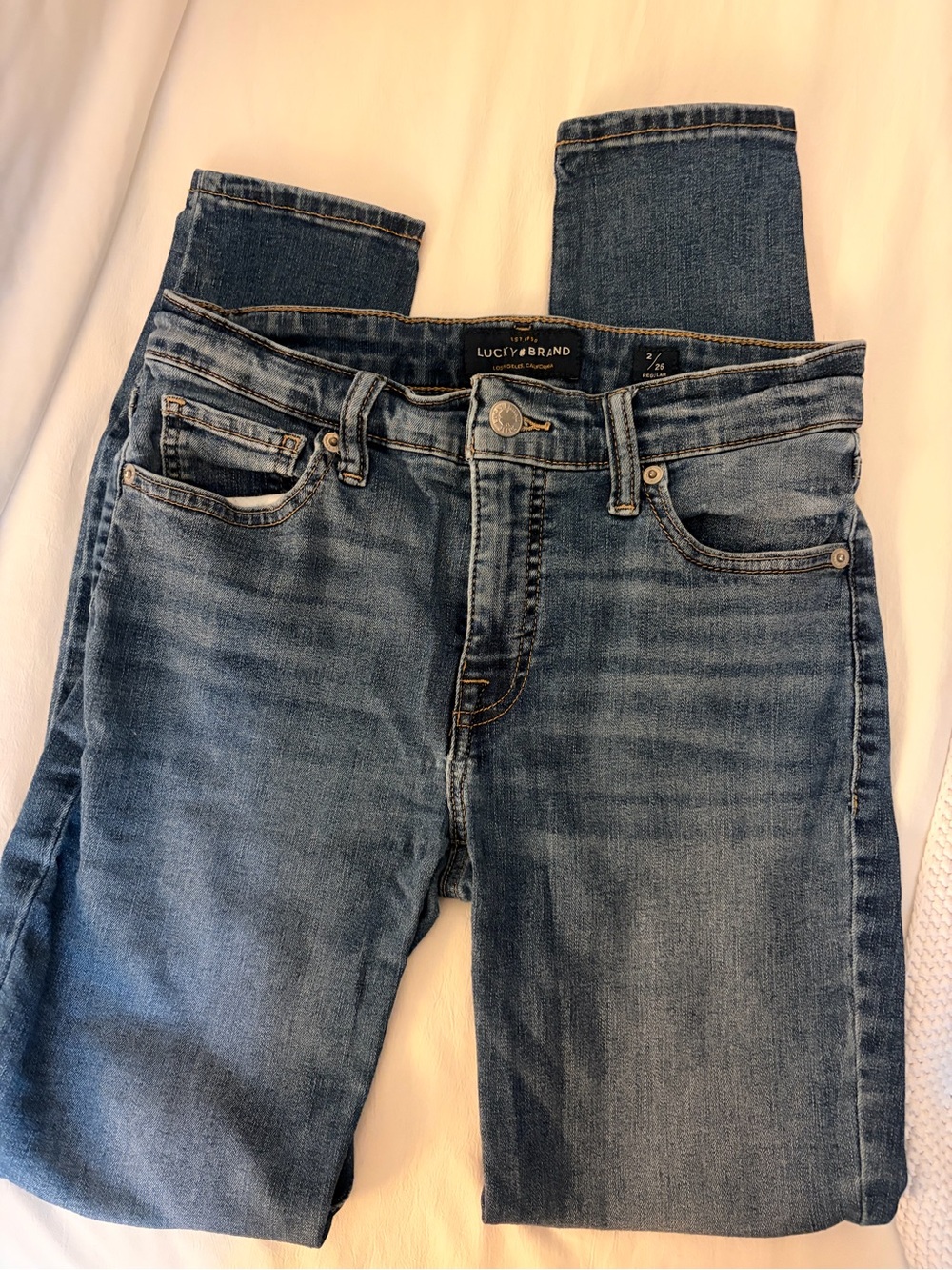 Lucky Brand Women's Medium Blue Skinny Jeans